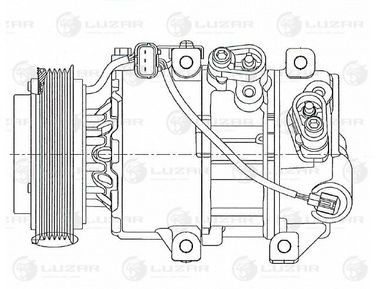 Luzar LCAC 08S5 Компрессор кондиц. для а/м Hyundai iX35/Kia Sportage III (10-) (тип Dowoon) - 3