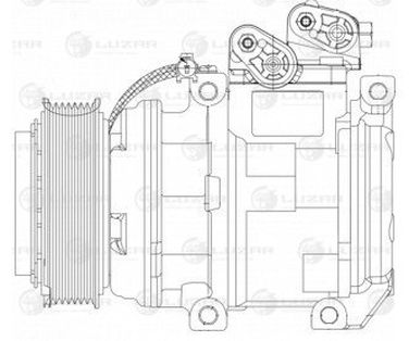Luzar LCAC 08E3 Компрессор кондиц. для а/м Kia Sorento (02-) 2.5CRDi - 3