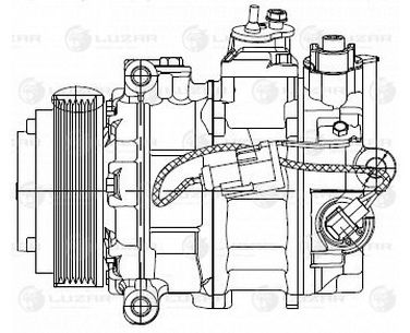 Luzar LCAC 10144 Компрессор кондиц. для а/м Land Rover Range Rover Sport i (05-) 4.2i/4.4i - 3