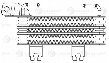 Luzar LOc 0849 Радиатор масл. для а/м Hyundai Santa Fe (00-) - 2