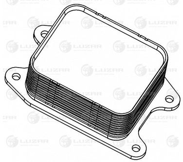 Luzar LOc 1807 Радиатор масл. для а/м Skoda Octavia A7 (13-)/vw Golf VII (12-) 1.2TSi/1.4TSi/1.6i  - 2