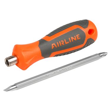 AIRLINE AT-SH-01 Отвертка двухсторонняя шлицевая SL6 и крестовая PH2 125мм - 4