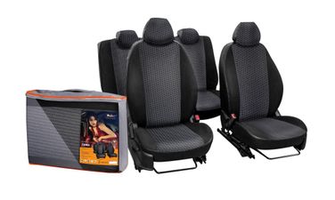 AIRLINE ACCS-L-59 Чехлы для Nissan X-Trail (15-) Лима, 14 пред., задн.спин. 1/3, жаккард-кожзам, черн. - 1