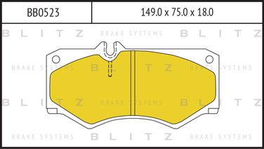 Blitz BB0523 Колодки тормозные дисковые | перед | - 1