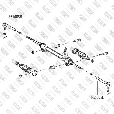 FIXAR FS1008R Наконечник рулевой тяги правый | прав | - 2