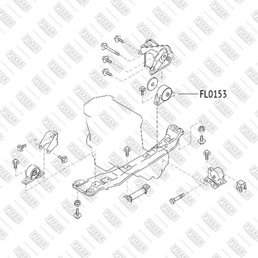 FIXAR FL0153 Опора двигателя задняя | зад | - 2