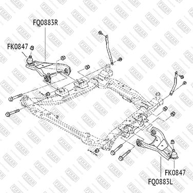 FIXAR FQ0883L Рычаг подвески передний нижний левый | перед лев | - 2