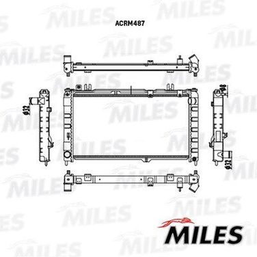 Miles ACRM487 Радиатор nissan datsun on-do 14-/lada granta 10- MT - 1