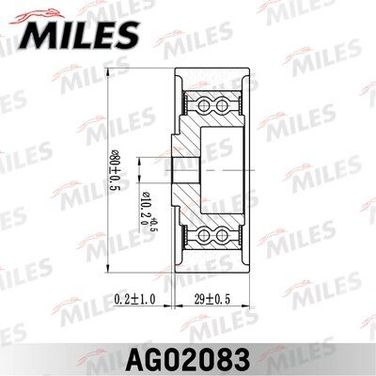 Miles AG02083 Ролик ремня ГРМ VAG 1.6-2.0tdi 03- - 2