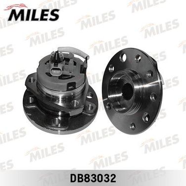 Miles DB83032 Ступица с подшипником передняя (5 отверстий) +abs, opel astra g/zafira a 98-05. - 1