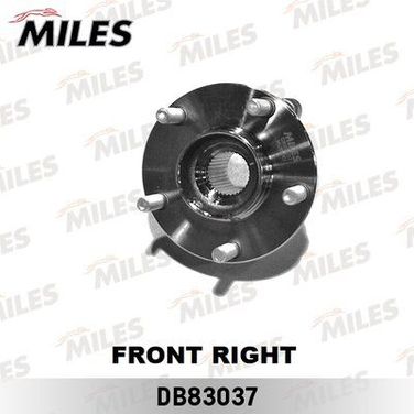 Miles DB83037 Ступица с подшипником передняя правая (32-зуба), 3.5 nissan teana j32/murano Z51 07- . - 2
