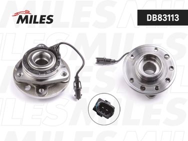 Miles DB83113 Ступица с подшипником передняя (5 отверстий)+ABS, opel vectra c 03-. - 2