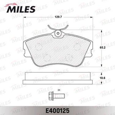 Miles E400125 Колодки тормозные volkswagen T4 2.0/1.9d/2.4d 15 передние - 2
