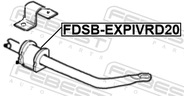 Febest FDSB-EXPIVRD20 Втулка стабилизатора | зад прав/лев | - 2