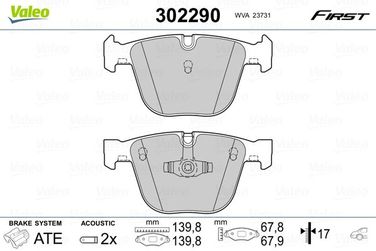 Valeo 302290 Колодки тормозные Зад | зад | - 1