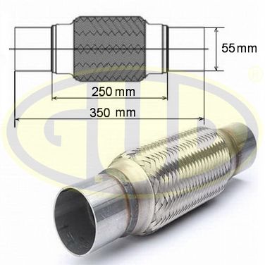 GUD GFP455250 Гофра глушителя с фланцами - 2