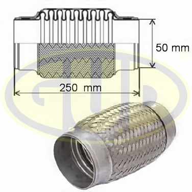 GUD GFP350250 Гофра глушителя - 1