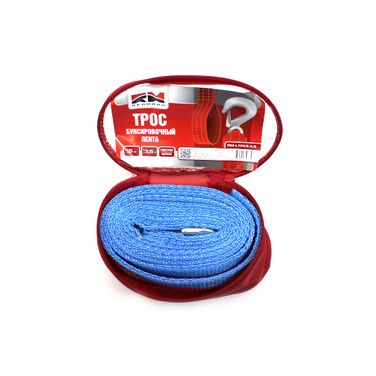 RedMark RMLTPK53,5 Трос буксировочный лента (5 м 3,5 т.) петля/крюкRedMark - 1