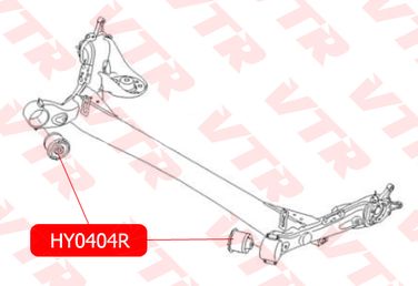 VTR HY0404R Сайлентблок балки задней подвески - 2