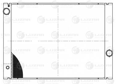 Luzar LRc 26109 Радиатор охл. для а/м BMW 5 (e60/e61) (03-) g AT (штуцер слева) - 3