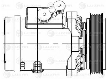 Luzar LCAC 0543 Компрессор кондиц. для а/м Chevrolet Captiva/Opel Antara (06-) 2.4i - 3