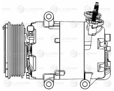 Luzar LCAC 10122 Компрессор кондиц. для а/м Land Rover Freelander II (06-) 2.2td - 3