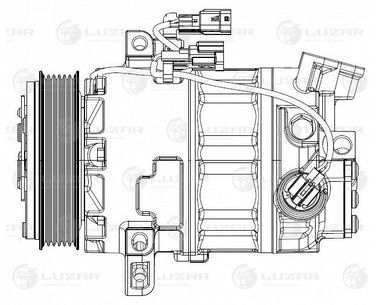 Luzar LCAC 1431 Компрессор кондиц. для а/м Nissan X-Trail T31 (07-) 2.0i - 3