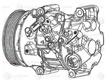 Luzar LCAC 1919 Компрессор кондиц. для а/м Toyota Camry (xv50) (11-) 2.5i - 3