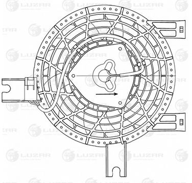 Luzar LFAC 1950 Вентилятор радиатора - 3