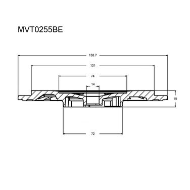 Krauf MVT0255BE Задняя пластина турбокомпрессора - 3
