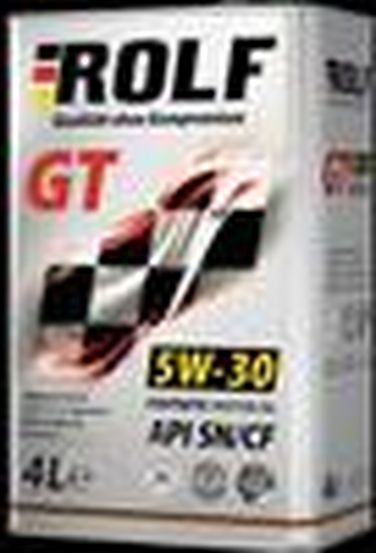 ROLF 322416 GT синт. 5w30 4л c3,sn/cf (4шт/уп) железо Акция 4л по цене 3л - 1