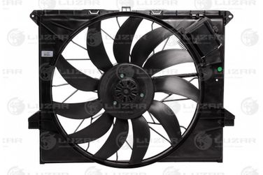 Luzar LFK 15164 Э/вентилятор охл. с кожухом для а/м Mercedes-Benz ML (w164) (05-)/gl (x164) (06-) (600w) - 1