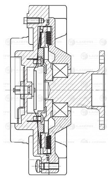 Luzar LMC 1451 Муфта вязкост. без крыльч. для а/м Nissan Pathfinder/Navara (05-) 2.5DTi - 3