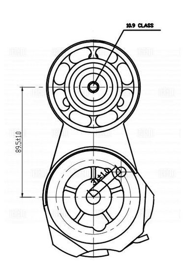 Trialli CM 0777 Натяжитель ремня навесного оборудования - 3