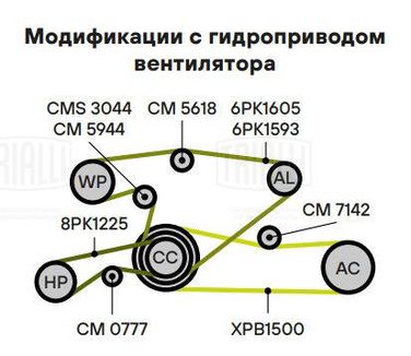 Trialli CM 0777 Натяжитель ремня навесного оборудования - 4