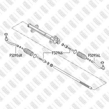 FIXAR FS0956L Наконечник рулевой тяги левый | лев | - 2