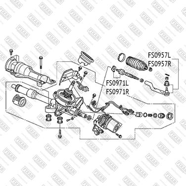 FIXAR FS0957L Наконечник рулевой тяги левый | лев | - 2