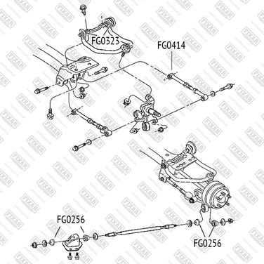 FIXAR FG0256 Втулка тяги поперечной - 2