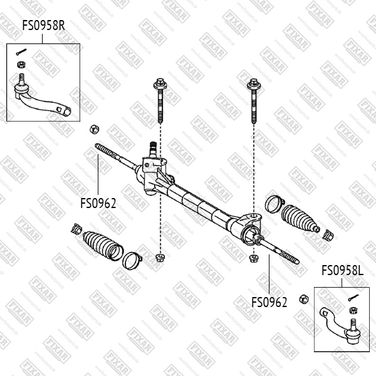 FIXAR FS0958L Наконечник рулевой тяги левый | лев | - 2