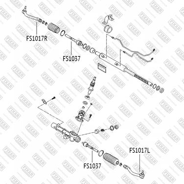 FIXAR FS1017R Наконечник рулевой тяги правый - 2