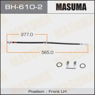 Masuma BH-610-2 Шланг тормозной masuma H- /front/ civic / FD# LH | перед | - 1
