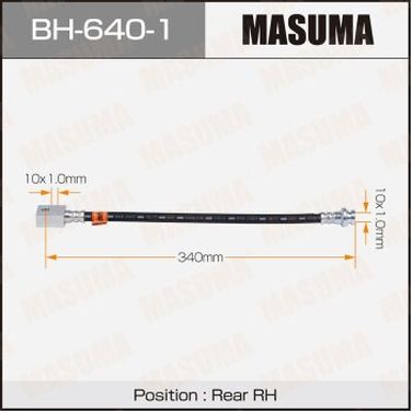 Masuma BH-640-1 Шланг тормозной masuma N- /rear/ fx37, fx50 / S51 RH | зад | - 1