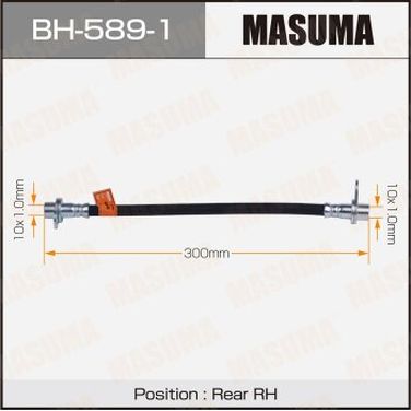 Masuma BH-589-1 Шланг тормозной masuma M- /rear/ outlander/ cw5w, cw6w | зад | - 1