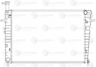Luzar LRc 0888 Радиатор охл. для а/м Hyundai Tucson/Kia Sportage (04-) 2.0i MT (тип Doowon) ( ) luzar - 3