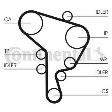 CONTINENTAL CTAM CT1044 Belt - 4