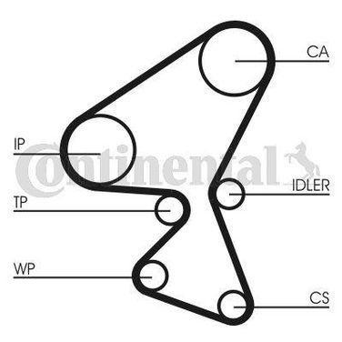 CONTINENTAL CTAM CT1063K1 Belt Kit - 3