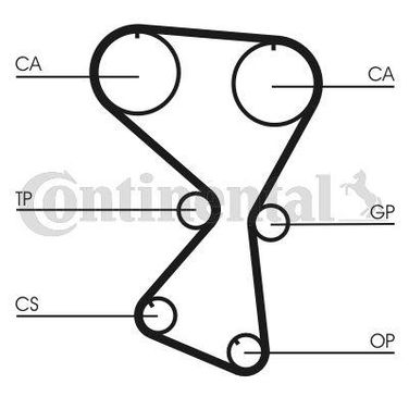 CONTINENTAL CTAM CT1075 Belt - 3