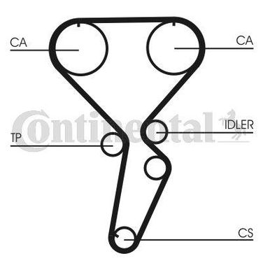 CONTINENTAL CTAM CT1116 Belt - 3