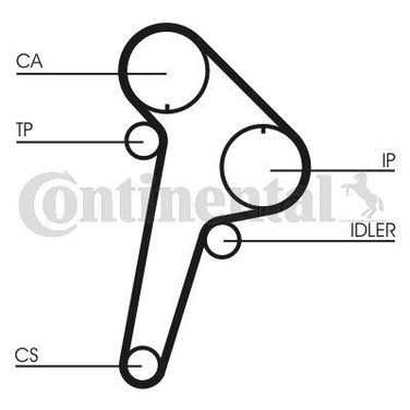 CONTINENTAL CTAM CT891K1 Belt Kit - 3