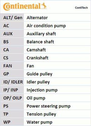 CONTINENTAL CTAM CT921 Belt - 1